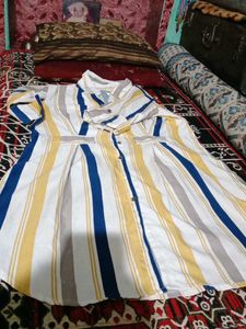 Striped Button-Down Shirt