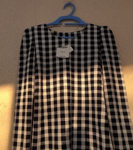 Checkered Long Sleeve Top