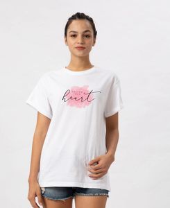 Follow Your Heart Bewakoof Oversized White Tshirt