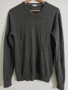 Esprit Men's Dark Grey Crew Neck Sweater