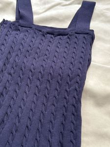 Navy Cable Knit Dress