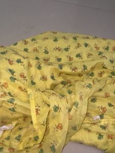 Floral Print Yellow Dupatta