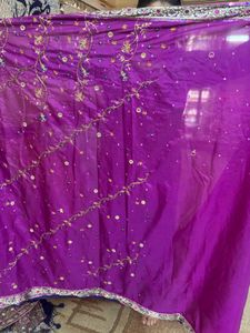 Pure Banarasi Full Handwork Embellished Saree