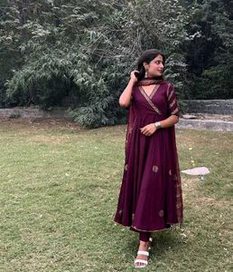 Gown With Dupatta(2piecs set)