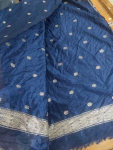 Elegant Navy Blue Saree