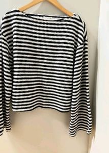 H&M Stripped Knit Sweater