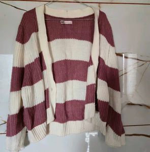 Striped Knit Cardigan