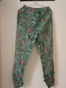 printed green colour co ords set