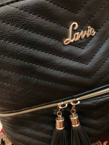 original Lavie Black Chevron Handbag