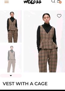 Brown Vest With Inner