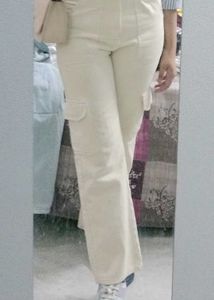 Beige Cargo Pants