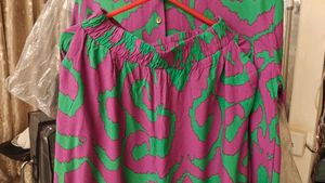 Vibrant Swirl Print Button-Up Shirt
