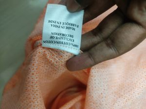 Orange Collar Kurti