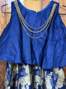 Beautiful Blue &amp; Gold Gown