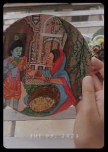 Hand-Painted Little Krishna Painting