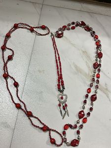 3 set of Red Ornaments