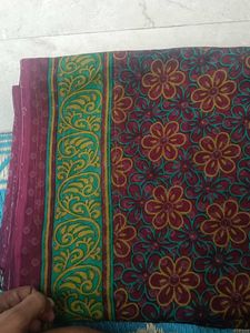 Beautiful Floral Print Saree