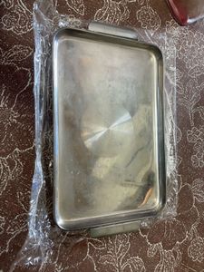 Silver Glow Ace Tray + 6 glasses