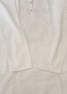 White Embroidered Kurta Pajama Set