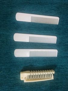Set of 4 White Combs new