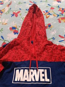 Boys Marvel Hoodie T-shirt
