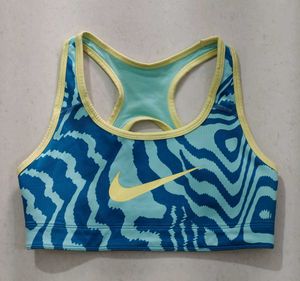 Nike Girls Reversible Sports Bra black emerald ris