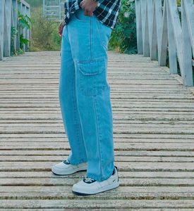 Light Blue Cargo Jeans