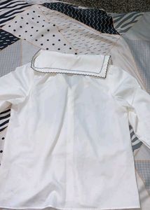 White Shirt for Women with Stylish Collar