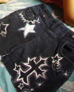 Unique Star Print Denim Jeans