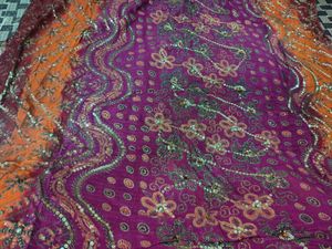 Vibrant Saree with Sequins