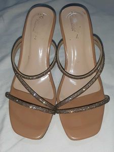 Sparkly Strappy Heeled Sandals