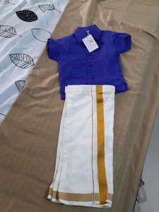 Traditional Indian Dhoti Shirt Set
