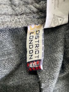 Gray Athletic Shorts with Black Trim