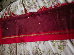 Red coffee Kachivaram Saree
