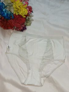 Comfortable White Lace Briefs