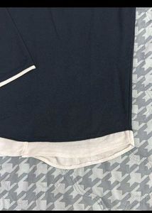 Classic Black &amp; White Long Sleeve Top