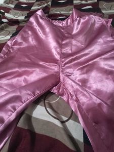 Elegant Pink Silk Kurta Set