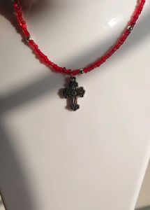 Gothic Red Cross Set Vintage Y2k Korean Japanese