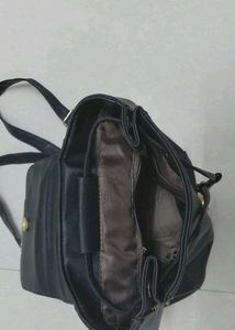 Stylish Black Flap Backpack
