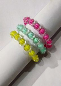 Colorful Beaded Bracelets Set