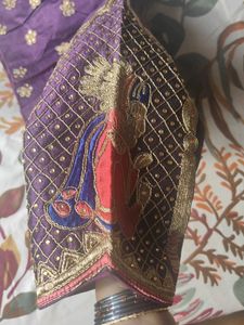 Beautiful Embroidered Purple Blouse