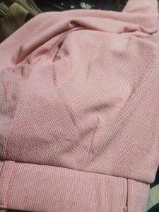 Soft Pink Ribbed Jumpsuit