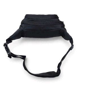 Unisex Black Waist Bag
