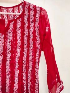 Chikankari Kurta (Black)