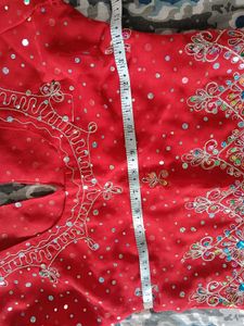 Stunning Red Embellished Lehenga Choli