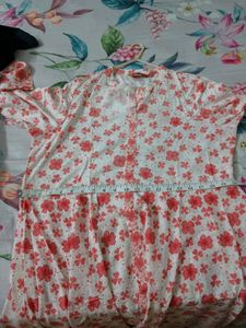Pink Floral Kurta with legging