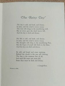 Vintage "The Rainy Day" Print
