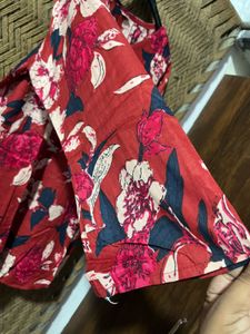 Boho Floral Print Kurti