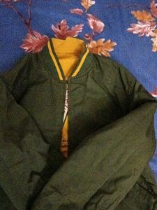 Men's reversible Green Bomber Jacket