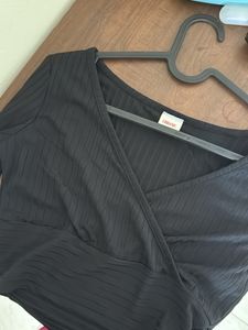 Black Long Sleeve Top
